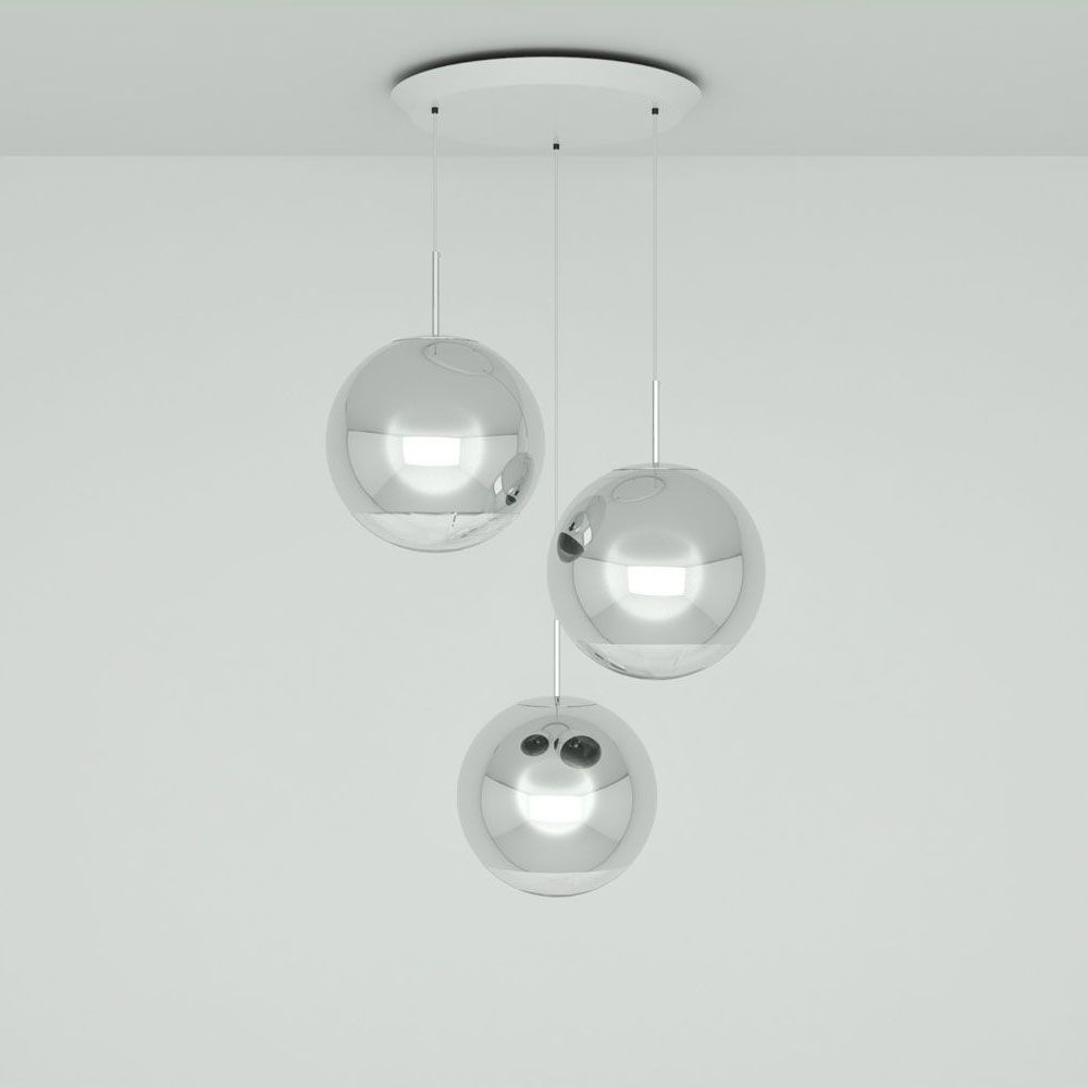 Tom Dixon Mirror Ball 40cm 3er Pendellampe