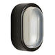Tom Dixon Spot Wandleuchte mit Glaslinse in glänzendem Schwarz mit stilvollem Design und integrierter LED.