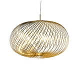 Tom Dixon Spring LED Hängelampe, ausziehbar, aus Edelstahlstreifen, dimmbar, Designer Pendelleuchte in gold.