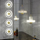 Tom Dixon Pendelleuchte aus Morwad-Marmor, modernes Design, stilvolle Raumbeleuchtung, langlebig und ästhetisch.