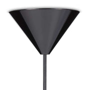 Tom Dixon Beat Pendelleuchte LED Aufhängung, schwarzes Metall, konische Form mit Kabel, Frontansicht