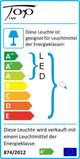 Energieeffizienzlabel für LED Deckenlampe Puk Maxx Plus mit A+ Einstufung.