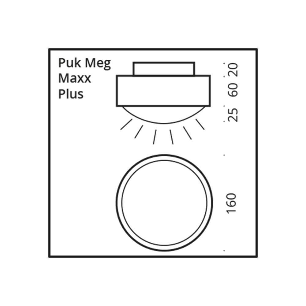 LED -taklampan Puk Meg Maxx Plus