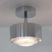 LED Deckenstrahler Puk Turn Downlight moderne Deckenleuchte in Chrom mit hellem, effizientem Raumlicht