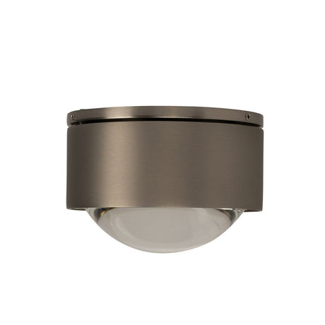 Minimalistische LED-Deckenleuchte Puk One 2 von Top Light in elegantem Design, ideal für stimmungsvolle Beleuchtung.