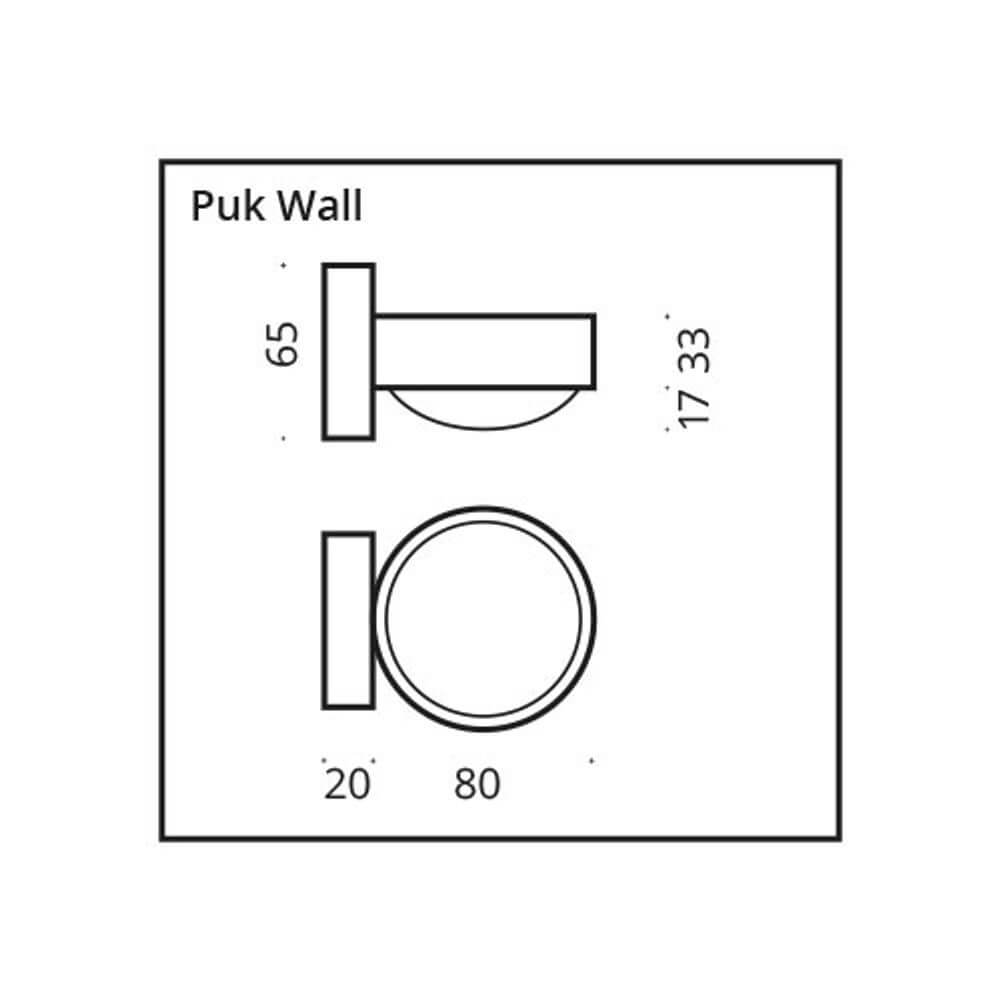 Parede de parede led parede puk