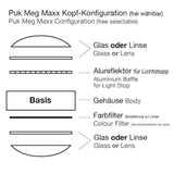 Lins/glas til PUK