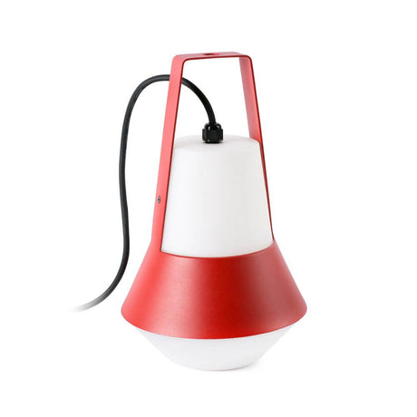 Tragbare Außenlampe CAT IP54 Rot, Weiß mit modernem Design für den Außenbereich.