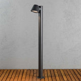 Trieste Path Light with Pole Black, Clear Acrylic Glass, Reflector