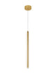 Trimle LED Pendelleuchte H 50cm Ø 2,5cm 3000K in modernem Gold-Design, schlank und elegant.