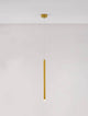 Trimle LED Pendelleuchte H 50cm Ø 2,5cm 3000K - schlanker, goldfarbener Lampenschirm von Nova Luce.