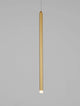 Trimle LED Pendelleuchte H 50cm Ø 2,5cm 3000K in goldener Farbe, schlankes Design und modernes Ambiente.