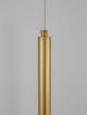 Trimle LED Pendelleuchte H 50cm Ø 2,5cm 3000K in goldener Ausführung, schlichte und elegante Lampenform.