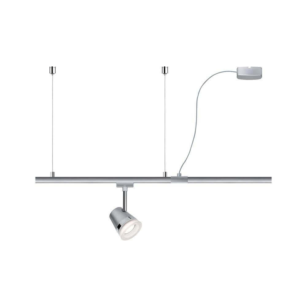 U-Rail Einspeisung 2m Kabel Chrom-Matt