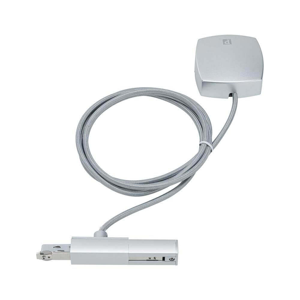U-Rail Einspeisung 2m Kabel Chrom-Matt