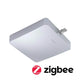 U-Rail Einspeisung Smart Home Zigbee Chrom-Matt mit integriertem Zigbee-Steuergerät