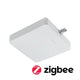U-Rail Einspeisung Smart Home Zigbee Weiß mit integriertem Zigbee-Steuergerät in Weiß.