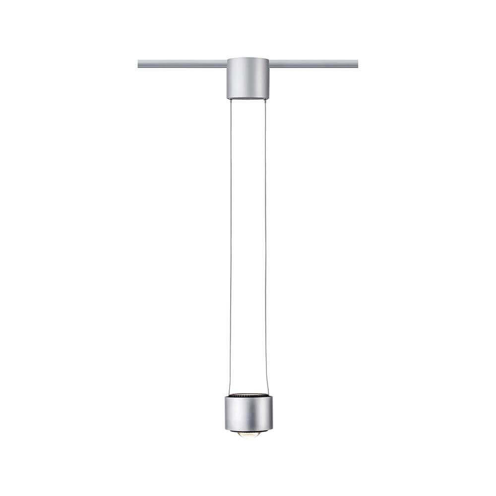 U-Rail LED Pendelleuchte Aldan Chrom-Matt Schwarz