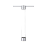 U-Rail LED Pendelleuchte Aldan Chrom-Matt Schwarz