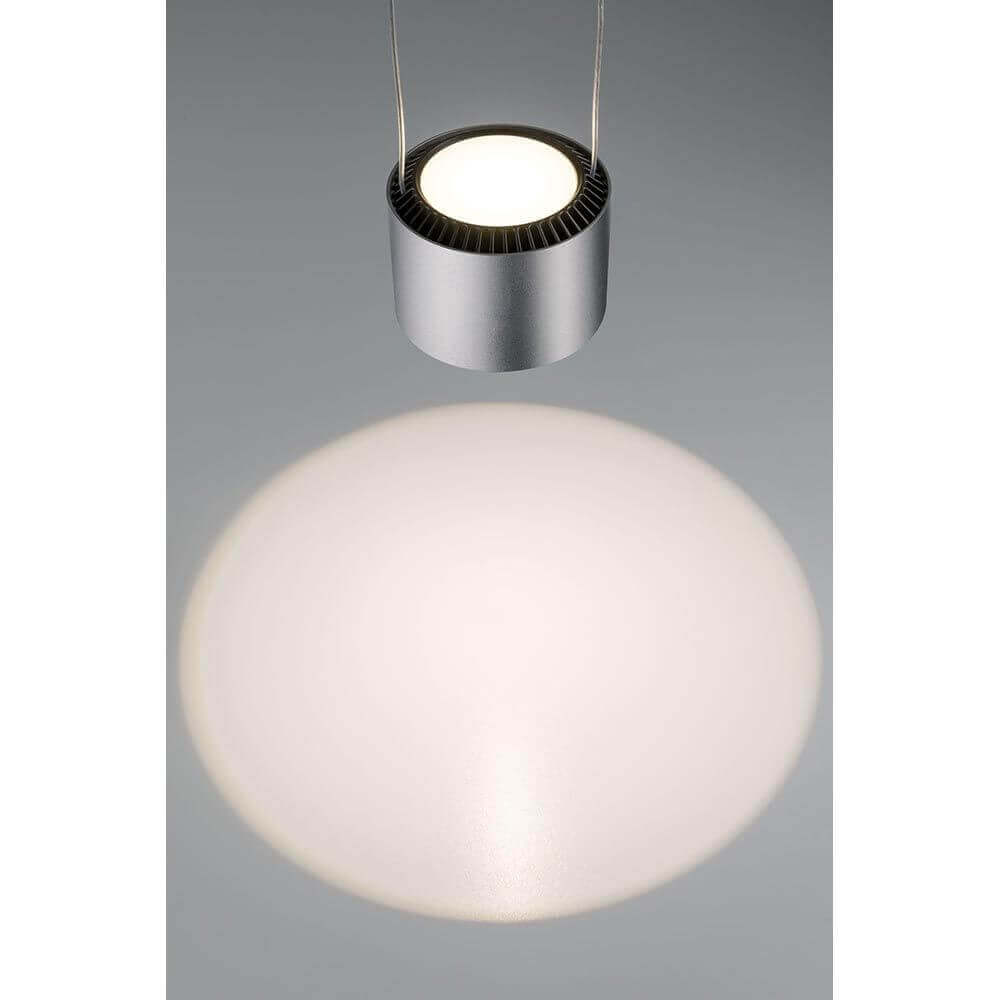 U-Rail LED Pendelleuchte Aldan Chrom-Matt Schwarz
