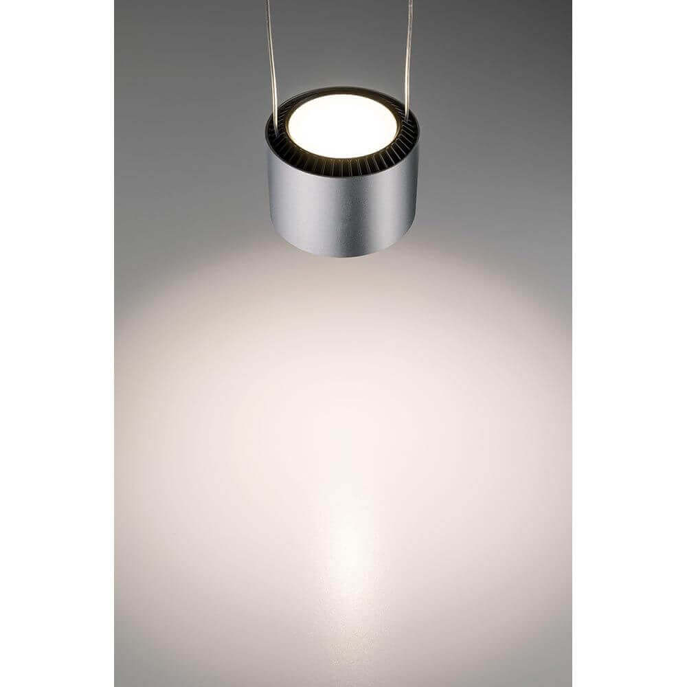 U-Rail LED Pendelleuchte Aldan Chrom-Matt Schwarz