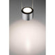 U-Rail LED Pendelleuchte Aldan Chrom-Matt Schwarz mit dekorativem Lichtakzent