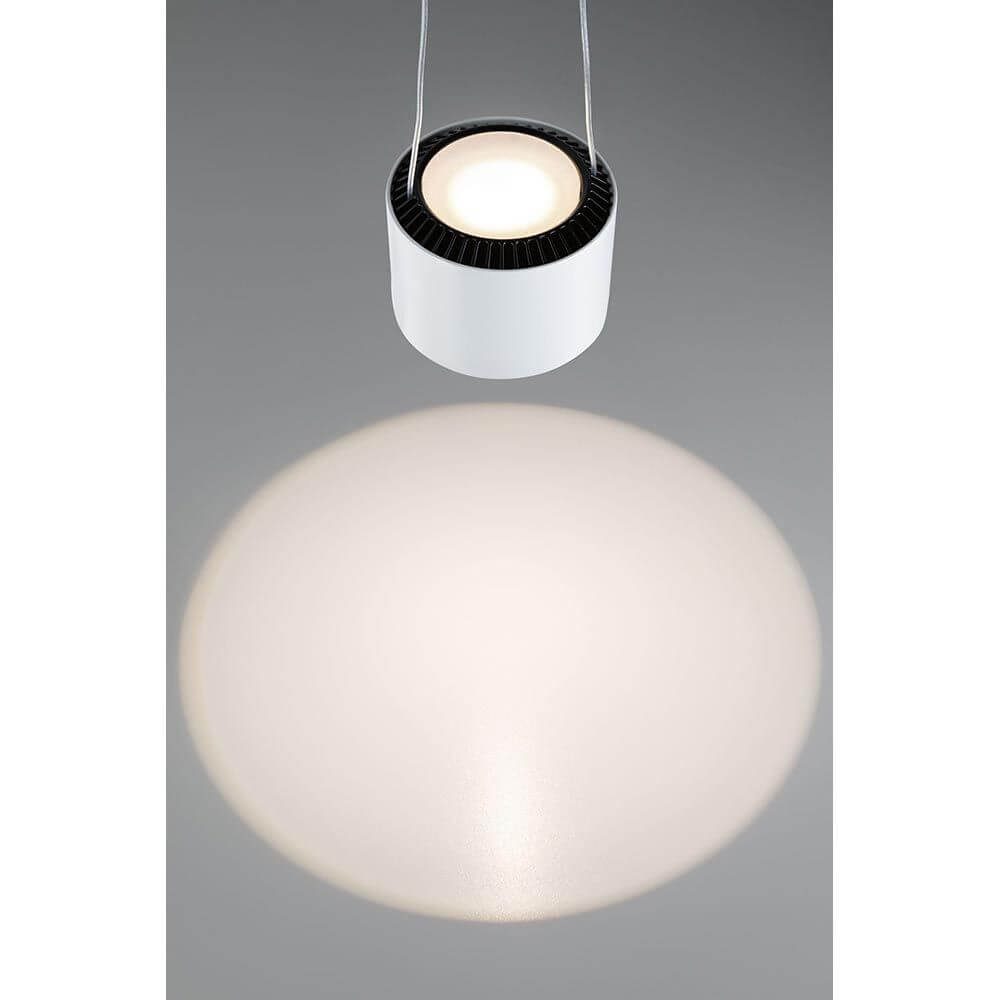 U-Rail LED Pendelleuchte Aldan Weiß hängende Spotleuchte mit verstellbarer Pendellänge und dekorativem Lichtkegel