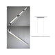 U-Rail LED Pendelleuchte Lento Dimmbar Chrom-Matt, moderne und höhenverstellbare Leuchte in Chrom matt