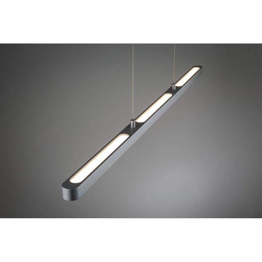 U-Rail LED pendant light Lento dimmable chrome-matt