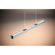 U-Rail LED Pendelleuchte Lento Dimmbar Chrom-Matt in modernem Design mit höhenverstellbarer Funktion.