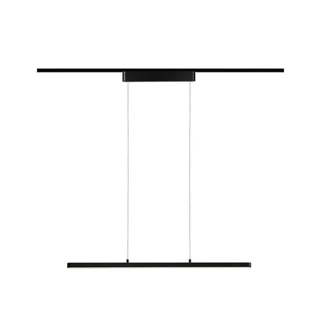 U-Rail LED Pendelleuchte Lento Dimmbar Schwarz-Matt, höhenverstellbar, modern, schwarz matt, warmweiß 2700K
