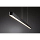 U-Rail LED Pendelleuchte Lento Dimmbar Schwarz-Matt in modernem Design mit warmweißem Licht.
