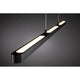 U-Rail LED Pendelleuchte Lento Dimmbar Schwarz-Matt in modernem Design mit warmweißem Licht.