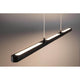 U-Rail LED Pendelleuchte Lento Dimmbar Schwarz-Matt mit dimmbarem Licht und modernem Design