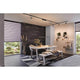 U-Rail LED Pendelleuchte Lento Dimmbar Schwarz-Matt in modernem Essbereich mit elegantem Design.