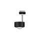 U-Rail LED Schienenspot Aldan Einzelspot Dimmbar Schwarz-Matt, Chrom - eleganter und flexibler Design-Spot.