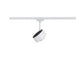 U-Rail LED Schienenspot Aldan Einzel-Spot Dimmbar Weiß, Schwarz an URail Schiene, einstellbarer warmweißer Spot, modernes Design
