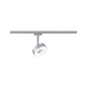 U-Rail LED Schienenspot Circle Chrom-Matt Dimmbar an einer Schiene montiert.