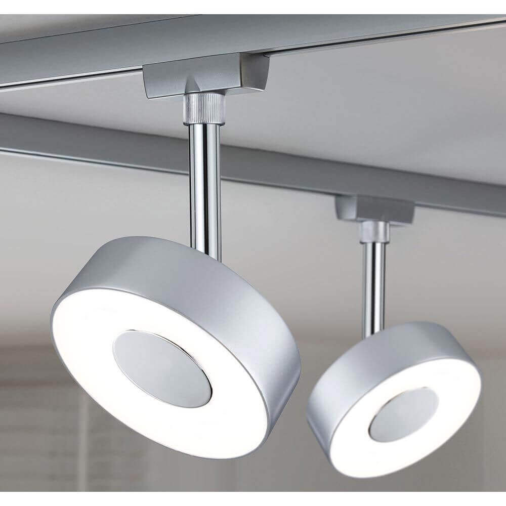 U-Rail LED Schienenspot Circle Chrom-Matt Dimmbar