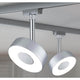 U-Rail LED Schienenspot Circle Chrom-Matt Dimmbar mit zwei runden Leuchten