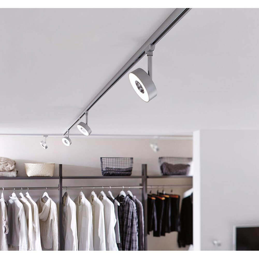 U-Rail LED Schienenspot Circle Chrom-Matt Dimmbar