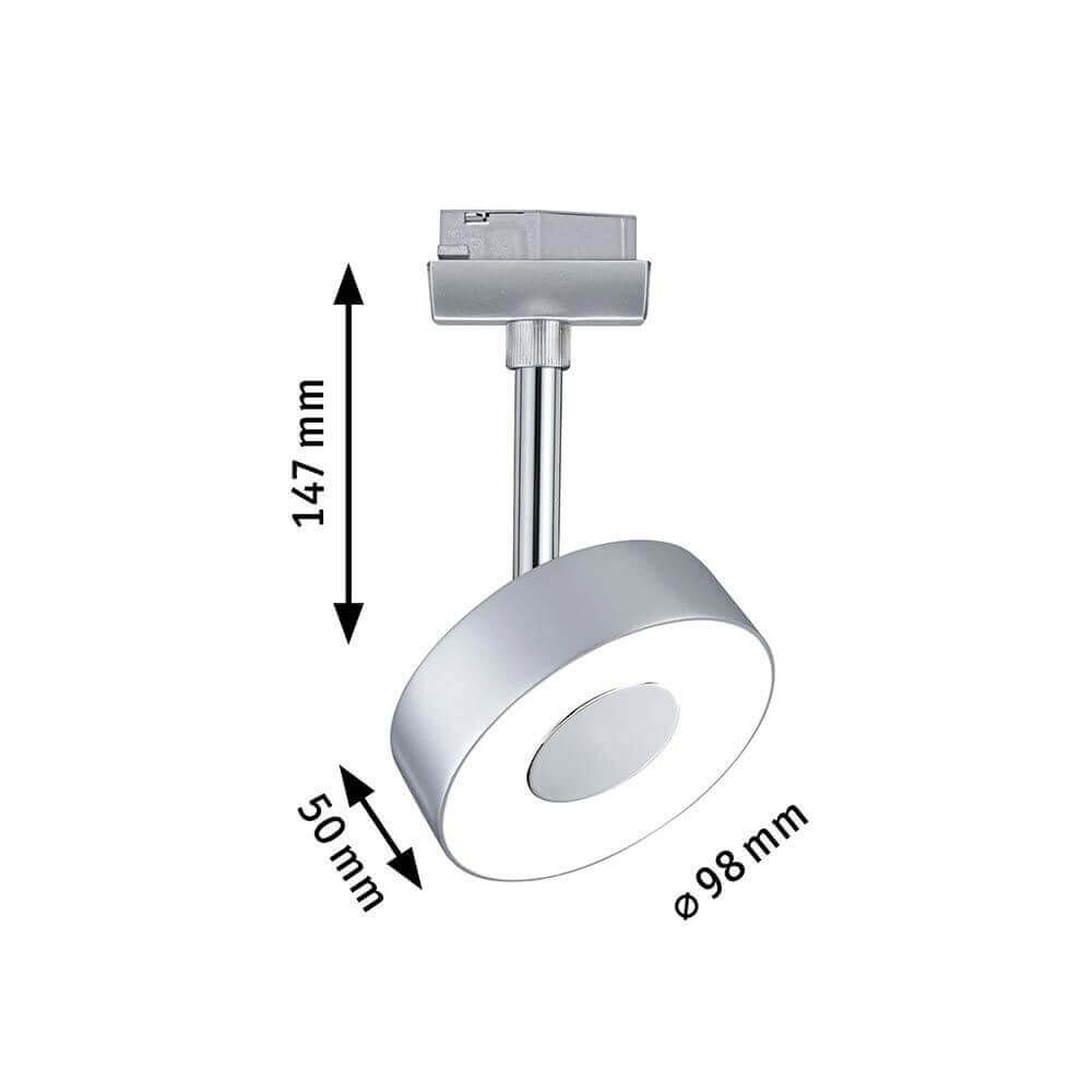 U-Rail LED Schienenspot Circle Chrom-Matt Dimmbar
