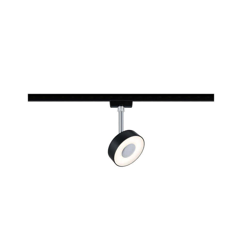 U-Rail Led Rail Spot Circle Single Spot Dimble Black, Chrome
