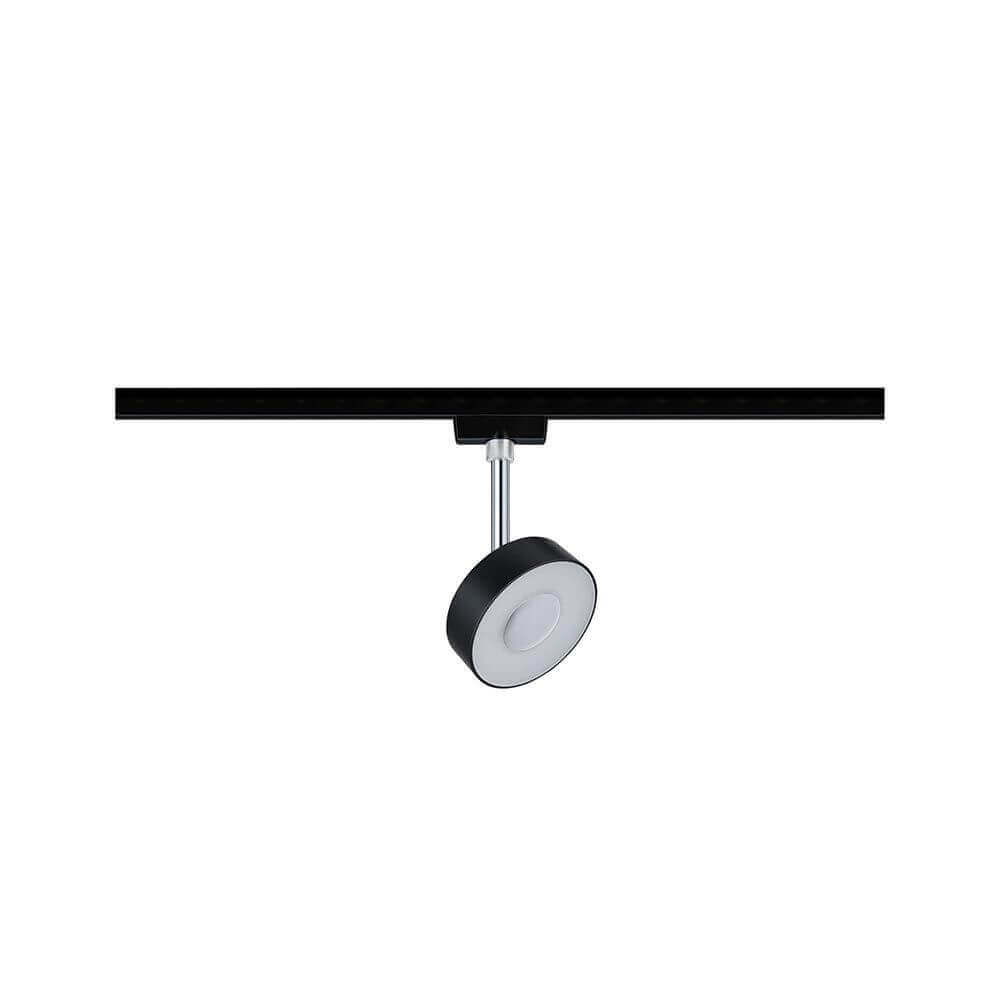 U-Rail Led Rail Spot Circle Single Spot Dimble Black, Chrome