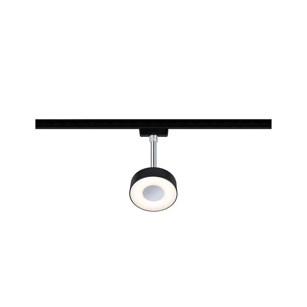 U-Rail Led Rail Spot Circle Single Spot Dimble Black, Chrome