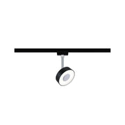 U-Rail LED Schienenspot Circle Einzelspot Dimmbar Schwarz-Matt, Chrom, LED Schienenleuchte