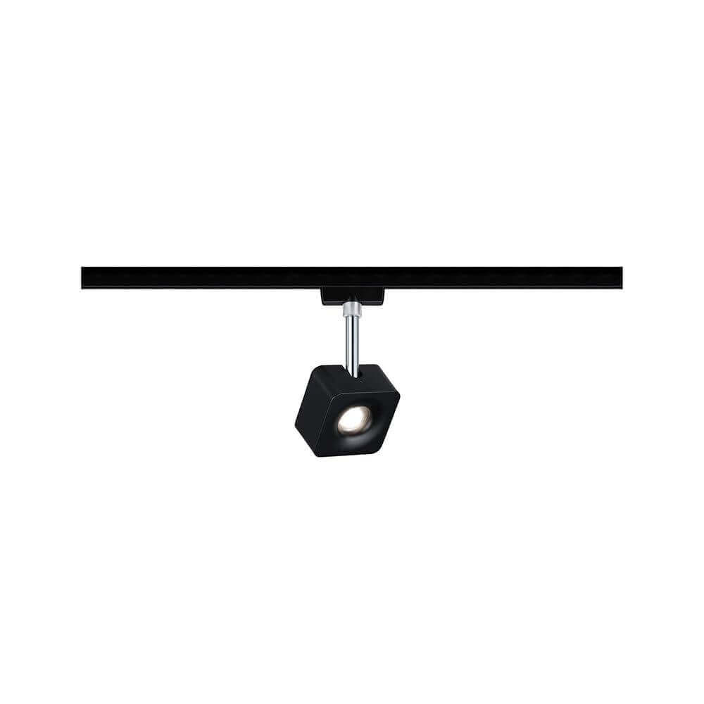 U-Rail LED Schienenspot Cube Spot Schwarz-Matt Dimmbar