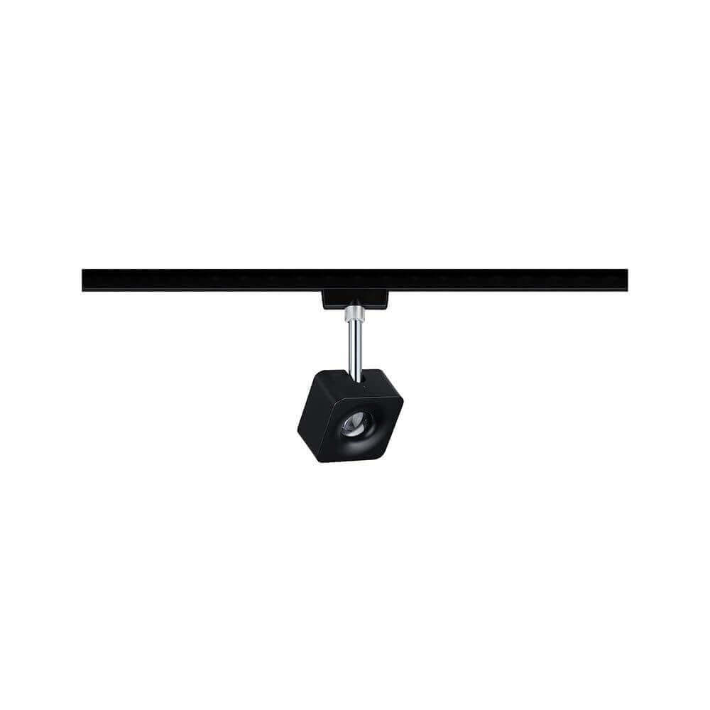 U-Rail LED Schienenspot Cube Spot Schwarz-Matt Dimmbar