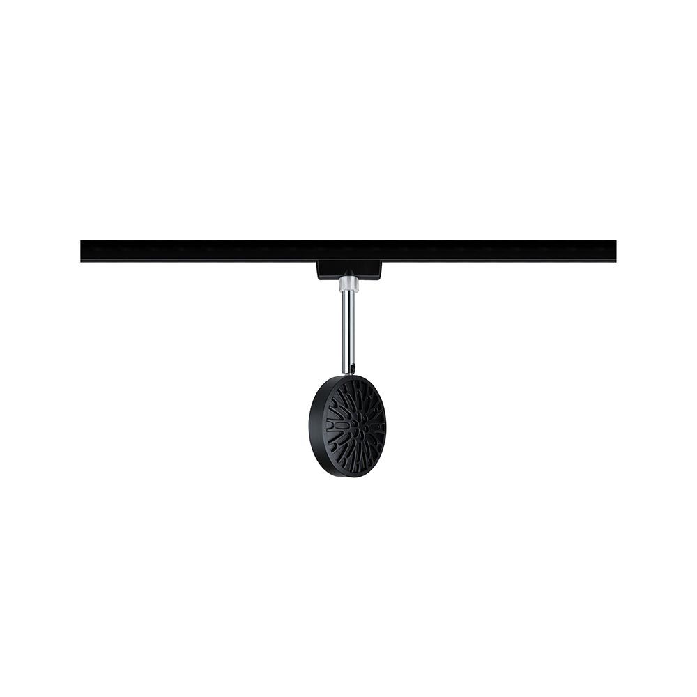 U-Rail LED Rail Spot Discus Single Spot Dimmable Black-Matt, Chrome