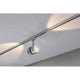 U-Rail LED Schienenspot Oculus Einzelspot Dimmbar Chrom-Matt an Decke montiert mit Lichtstrahlen